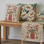 Подушка с цветочным принтом Blooming Elegance Rose варинант исполнения - 7 | Loft Concept в Самаре