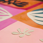 Обои ручная роспись в стиле Арт-деко Jazz Original colourway on painted silk with embroidery варинант исполнения - 5 | Loft Concept в Самаре