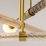 Люстра со стеклянными вставками Helios варинант исполнения - 4 | Loft Concept в Самаре