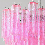 Элитная Люстра Textured Glass Pink Chandelier Ярко Розовое стекло варинант исполнения - 2 | Loft Concept в Самаре