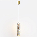 Подвесной светильник с цилиндрическим белым бетонным плафоном Terrazzo Light варинант исполнения - 2 | Loft Concept в Самаре