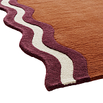 Ковер с оригинальной волнистой отделкой Woven from Wool варинант исполнения - 2 | Loft Concept в Самаре