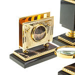 Настольный письменный набор из яшмы и долерита в подарочной упаковке Manager Organizer варинант исполнения - 8 | Loft Concept в Самаре