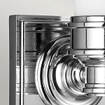 Бра для ванных комнат с матовым цилиндрическим плафоном на квадратном основании цвета хром Feiss варинант исполнения - 4 | Loft Concept в Самаре