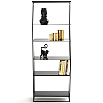 Металлический стеллаж Menzie Black Wide Metal Rack варинант исполнения - 2 | Loft Concept в Самаре