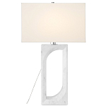 Настольная лампа на прямоугольном корпусе с тканевым абажуром One Piece Support варинант исполнения - 2 | Loft Concept в Самаре