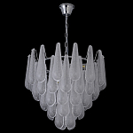 Люстра с подвесками из рифленного стекла в форме капель Textured Glass Chandelier варинант исполнения - 17 | Loft Concept в Самаре