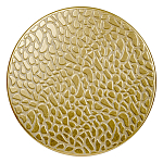 Журнальный столик с конусообразной основой и текстурной поверхностью золотого цвет Ethnic Metal варинант исполнения - 1 | Loft Concept в Самаре