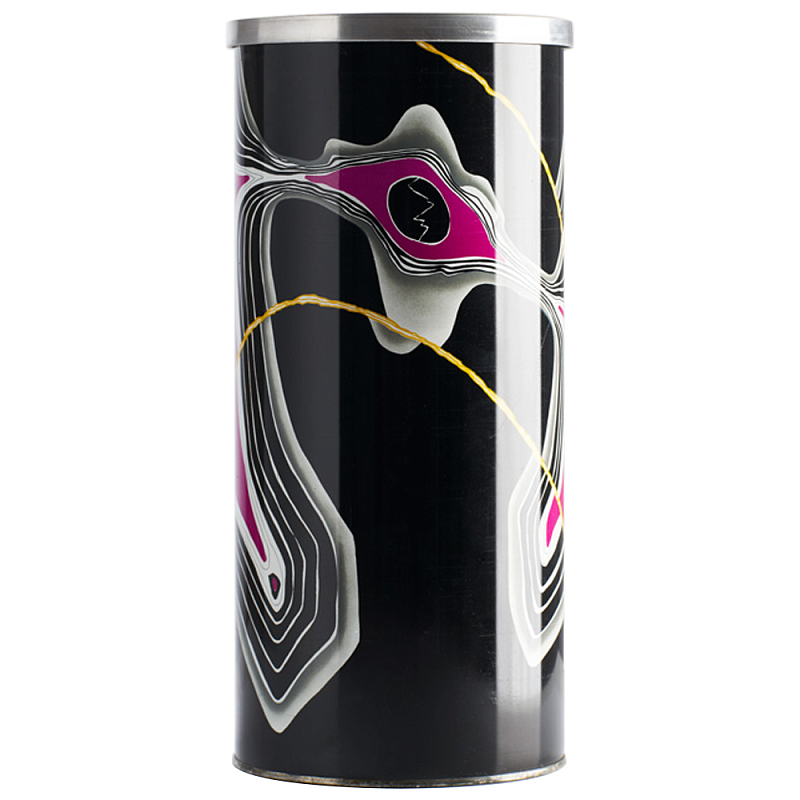 Дизайнерская ваза Poltronova Caio Vase Black Черный Хром Сиреневый Дизайнерская ваза Poltronova Caio Vase Black Черный Хром Сиреневый в Самаре | Loft Concept