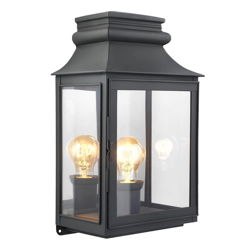 Бра Eichholtz Wall Lamp Primo L Zinc Цинк Прозрачное Стекло в Самаре | Loft Concept 