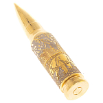 Флеш-карта USB 2.0 на 32 гб в виде пули с гравировкой природы в подарочной коробке Metal Flash Drive варинант исполнения - 1 | Loft Concept в Самаре