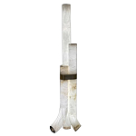 Торшер геометрический с тремя мраморными плафонами Marble Tripod варинант исполнения - 1 | Loft Concept в Самаре
