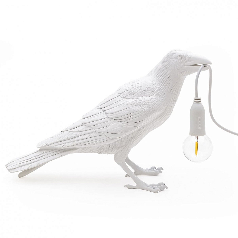 Настольная лампа Seletti Bird Lamp White Waiting Белый Настольная лампа Seletti Bird Lamp White Waiting Белый в Самаре | Loft Concept