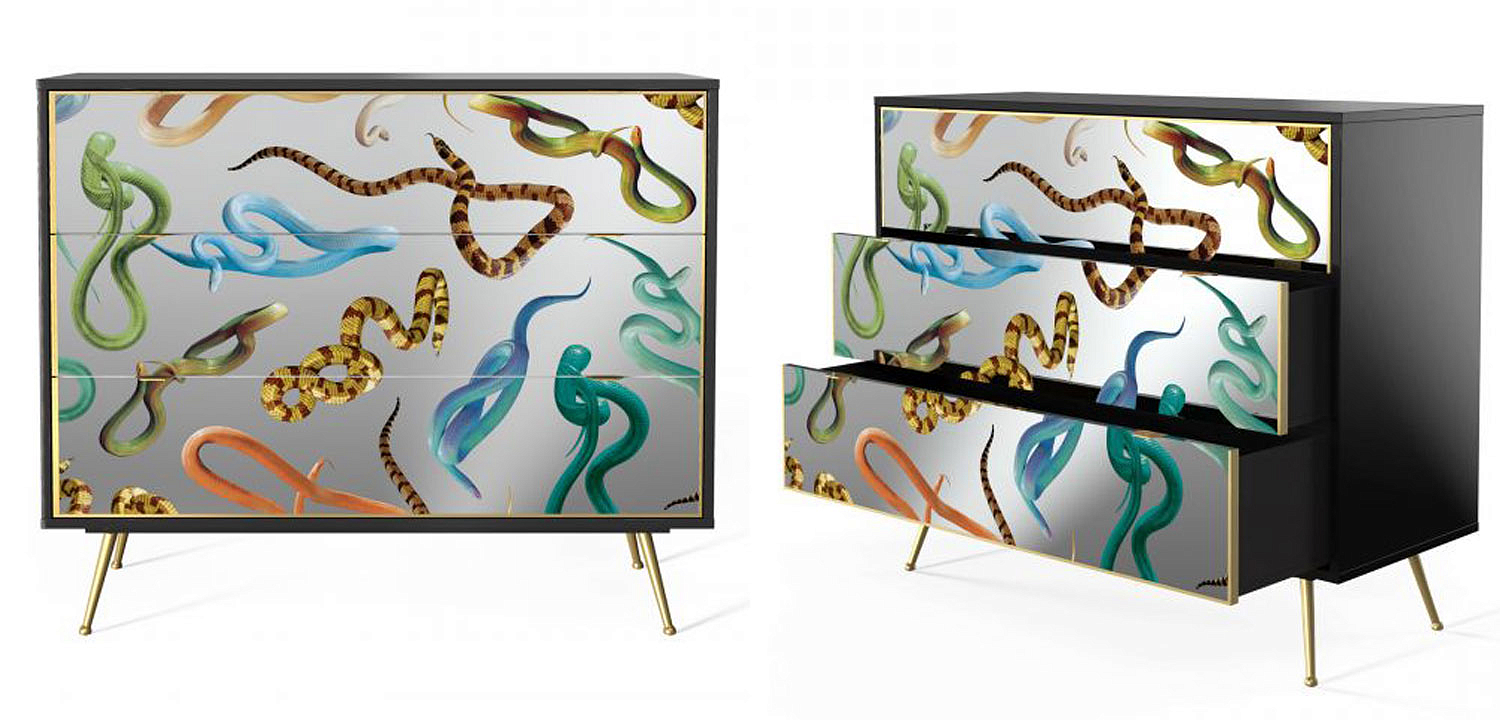 Комод Seletti Chest of Three Drawers Snakes Комод Seletti Chest of Three Drawers Snakes - Loft-Concept в Самаре