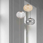 Подвесной светильник с янтарным рифленым стеклянным плафоном Ferm Living варинант исполнения - 8 | Loft Concept в Самаре