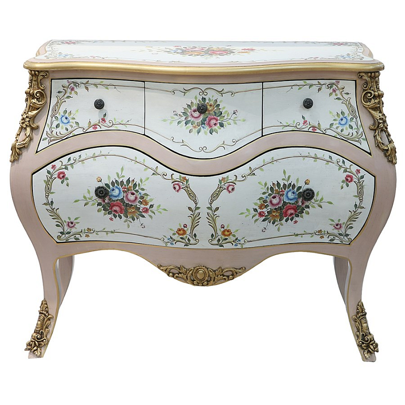 Комод Rococo Reminder Белый Золотой в Самаре | Loft Concept 