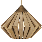 Подвесной светильник из толстых деревянных реек Wooden Slats варинант исполнения - 1 | Loft Concept в Самаре