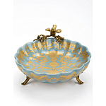 Блюдо фарфоровое Птица на ветке Flora варинант исполнения - 3 | Loft Concept в Самаре