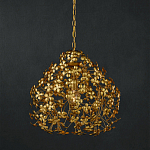 Подвесной светильник золотой с декором в виде лепестков клевера Hanging Clover варинант исполнения - 3 | Loft Concept в Самаре