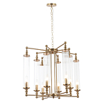 Люстра с 8-ю прозрачными цилиндрическими плафонами Jeanette варинант исполнения - 8 | Loft Concept в Самаре