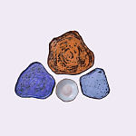 Сет из 4-х тарелок «SAPPHIRE» варинант исполнения - 2 | Loft Concept в Самаре