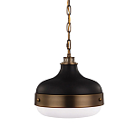 Подвесной светильник с круглым белым плафоном в индустриальном стиле Feiss варинант исполнения - 1 | Loft Concept в Самаре