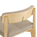 Барный стул из массива ясеня Elegant Ash Shape варинант исполнения - 1 | Loft Concept в Самаре