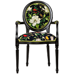 Стул с подлокотниками из натурального бука с изображением птиц и цветов Blooming Birds варинант исполнения - 1 | Loft Concept в Самаре