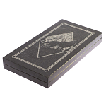Подарочные нарды из натурального камня с гравировкой Backgammon from Stone варинант исполнения - 8 | Loft Concept в Самаре