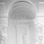 Встраиваемый в стену гипсовый светильник под покраску с колоннами и арками в античном стиле Antiquity Athena варинант исполнения - 10 | Loft Concept в Самаре