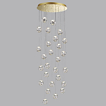 Люстра каскадня с 27-ю прозрачными шарообразными подвесами Bubbles Bocci варинант исполнения - 2 | Loft Concept в Самаре