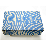 Кофейный стол Kenya Coffee Table Bone Inlay ZEBRA blue варинант исполнения - 1 | Loft Concept в Самаре