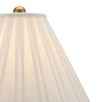 Настольная лампа с фактурным конусовидным абажуром и кожаным каркасом Malifis варинант исполнения - 2 | Loft Concept в Самаре