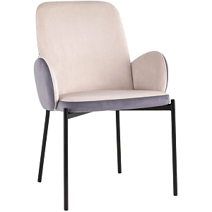 Стул Stanley Розовый Велюр Сиреневая спинка