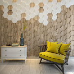 Гипсовая 3D панель с принтографией PM-47 варинант исполнения - 2 | Loft Concept в Самаре