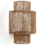 Бра с плетенным из джута плафоном Jutti H30 см варинант исполнения - 1 | Loft Concept в Самаре