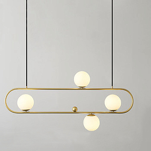 Люстра Horizontal Balls Balance Brass 4