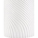 Настольная лампа с белым фактурным корпусом и черным абажуром Twisted варинант исполнения - 1 | Loft Concept в Самаре