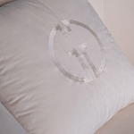 Кресло велюровое оттенка слоновой кости с простроченной спинкой Perfect Comfort варинант исполнения - 2 | Loft Concept в Самаре