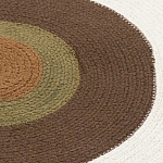 Ковер круглый из хлопка с контрастным узором Bullseye 150 варинант исполнения - 3 | Loft Concept в Самаре