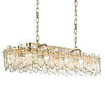 Люстра подвесная овальная с хрустальными овальными подвесками Harmonica варинант исполнения - 1 | Loft Concept в Самаре