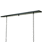 Люстра прямоугольная с 4-мя прозрачными цилиндрическими плафонами  Stamped Cylinders варинант исполнения - 2 | Loft Concept в Самаре