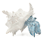 Статуэтка голубой рак с белой раковиной Marine Accessories варинант исполнения - 1 | Loft Concept в Самаре