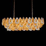 Люстра овальная с многослойными белыми и прозрачными подвесками Character Chandelier варинант исполнения - 2 | Loft Concept в Самаре