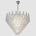 Люстра с подвесками из рифленного стекла в форме капель Textured Glass Chandelier варинант исполнения - 11 | Loft Concept в Самаре