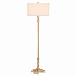 Торшер с абажуром в форме цилиндра на золотистом каркасе Floor lamp Amanda варинант исполнения - 2 | Loft Concept в Самаре