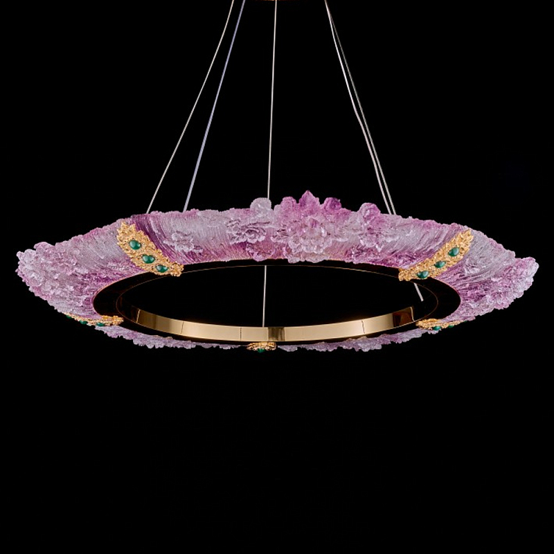 Люстра в форме кольца розовая Warm Pink Light Золотой Розовый Люстра в форме кольца розовая Warm Pink Light Золотой Розовый в Самаре | Loft Concept
