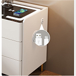 Умная прикроватная тумбочка c зарядкой для телефона Smart Furniture варинант исполнения - 3 | Loft Concept в Самаре