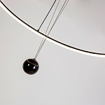 Светодиодная люстра Black LED Circle and Ball Lamp варинант исполнения - 6 | Loft Concept в Самаре