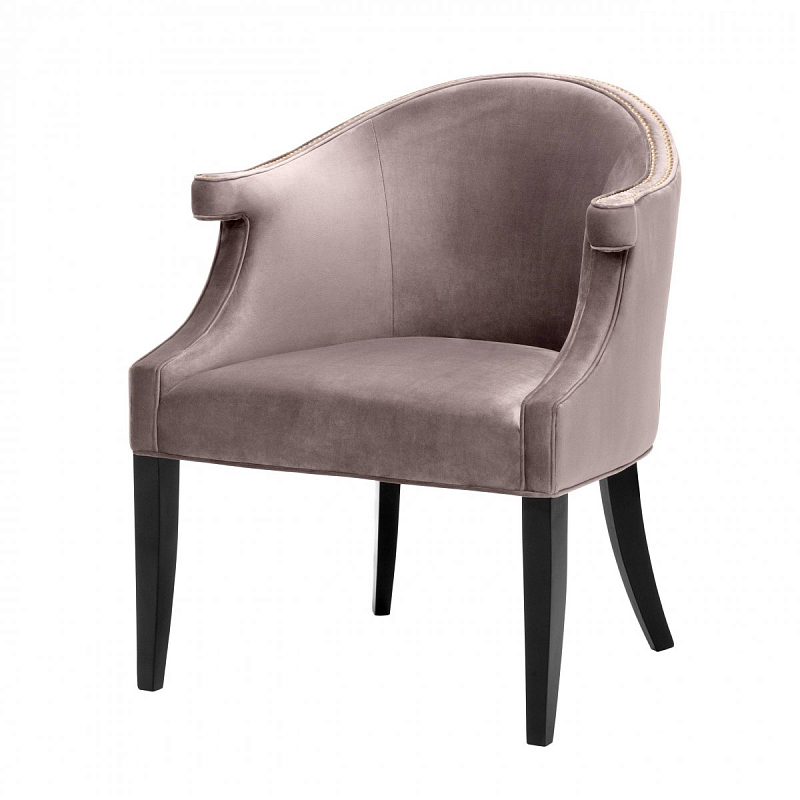 Кресло Eichholtz Chair Margaux taupe Черный Дымчатая Роза в Самаре | Loft Concept 